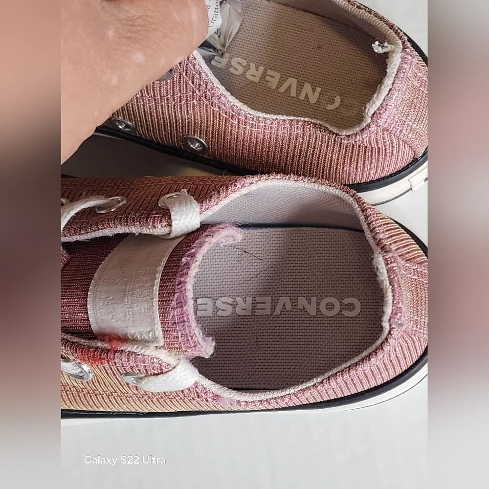 Converse Pink Glitter Sneakers